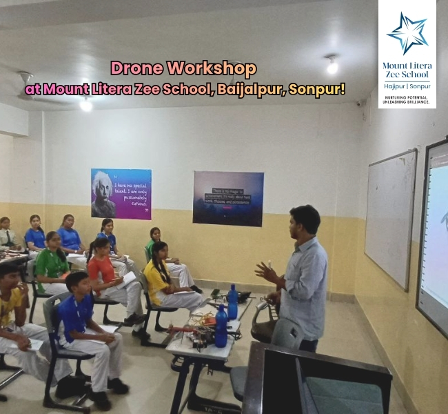 Drone workshop at MLZS hajipur 